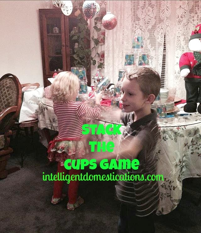 Stack the cups game