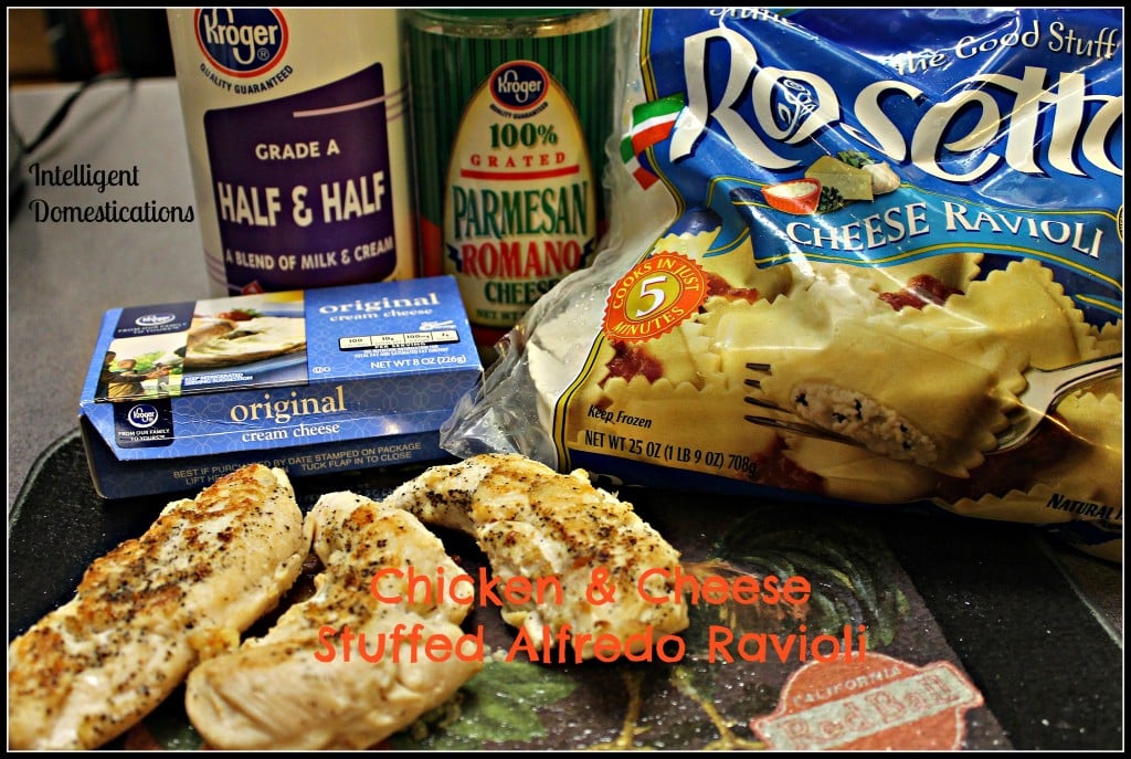 Chicken & Cheese Stuffed Alfredo Ravioli Ingredients