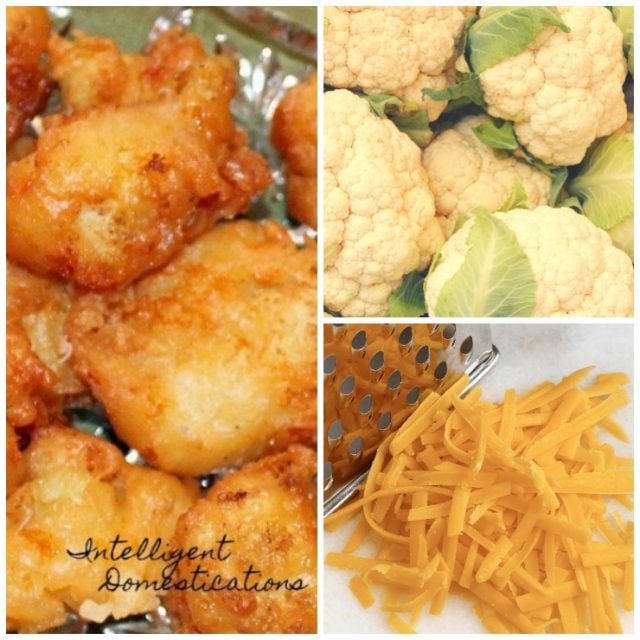 Easy recipe for pan fried cheesy cauliflower bites. We made these for a football party snack. Also a good way to get the kids to eat their cauliflower. #cauliflower Easy recipe for pan fried cheesy cauliflower bites. We made these for a football party snack. Also a good way to get the kids to eat their cauliflower. #cauliflower