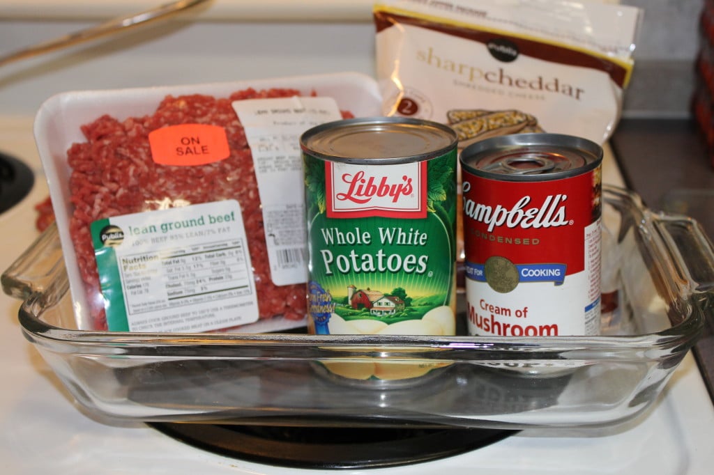 Basic Ingredients for Meat & Potato Casserole