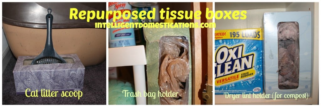 Repurposed tissue boxes by intelligentdomestications.com