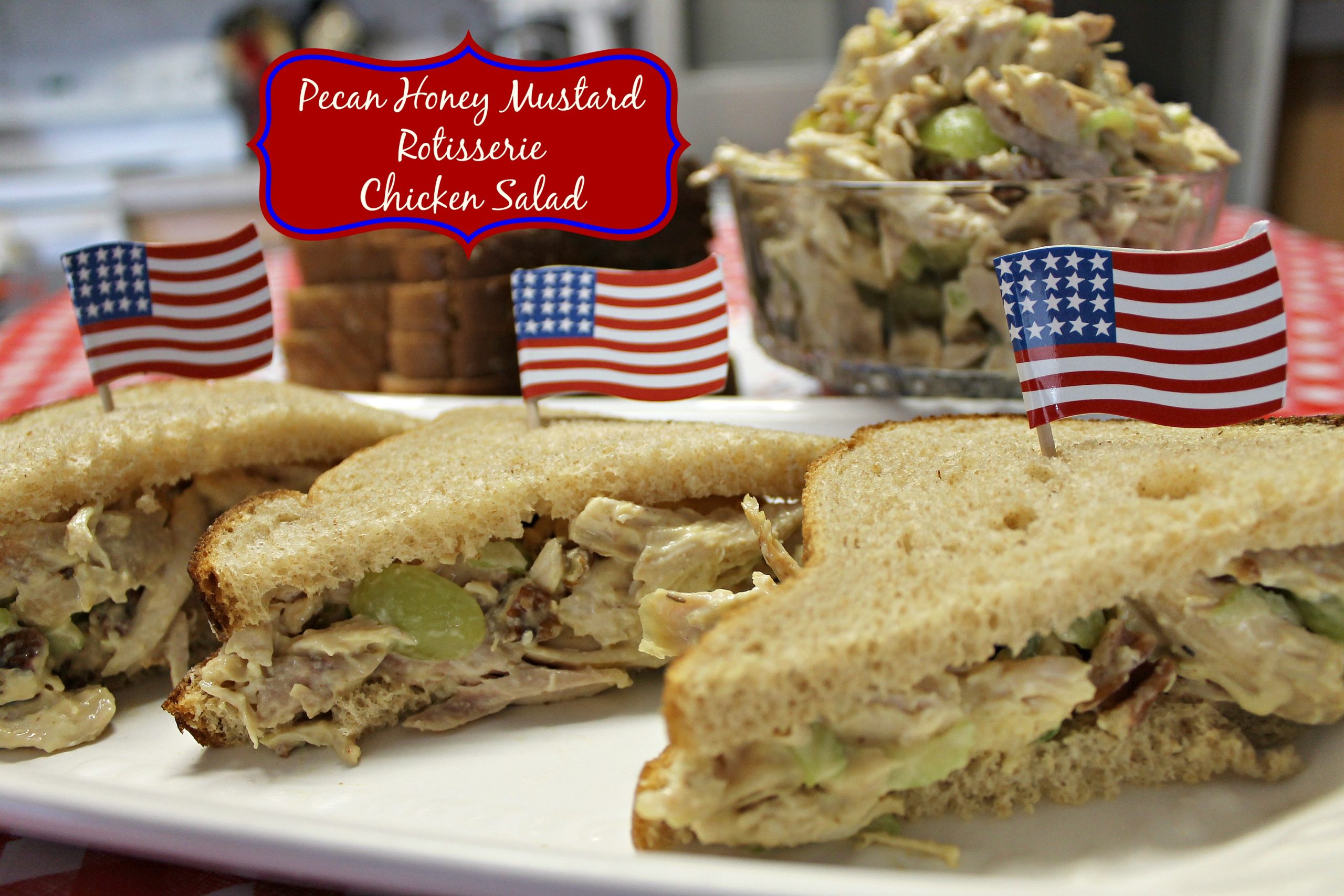 Pecan Honey Mustard Rotisserie Chicken Salad Sandwiches.ingelligentdomestications.com