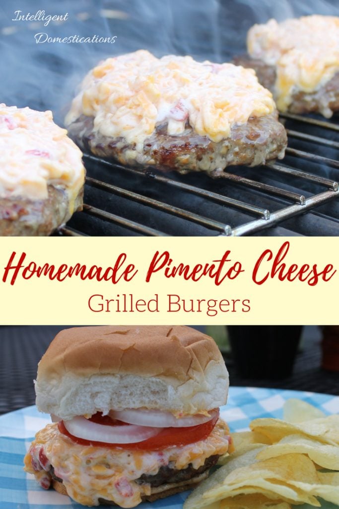 Homemade Pimento Cheese Burgers