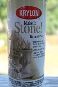 Krylon Stone Paint used on porch chandelier.intelligentdomestications.com