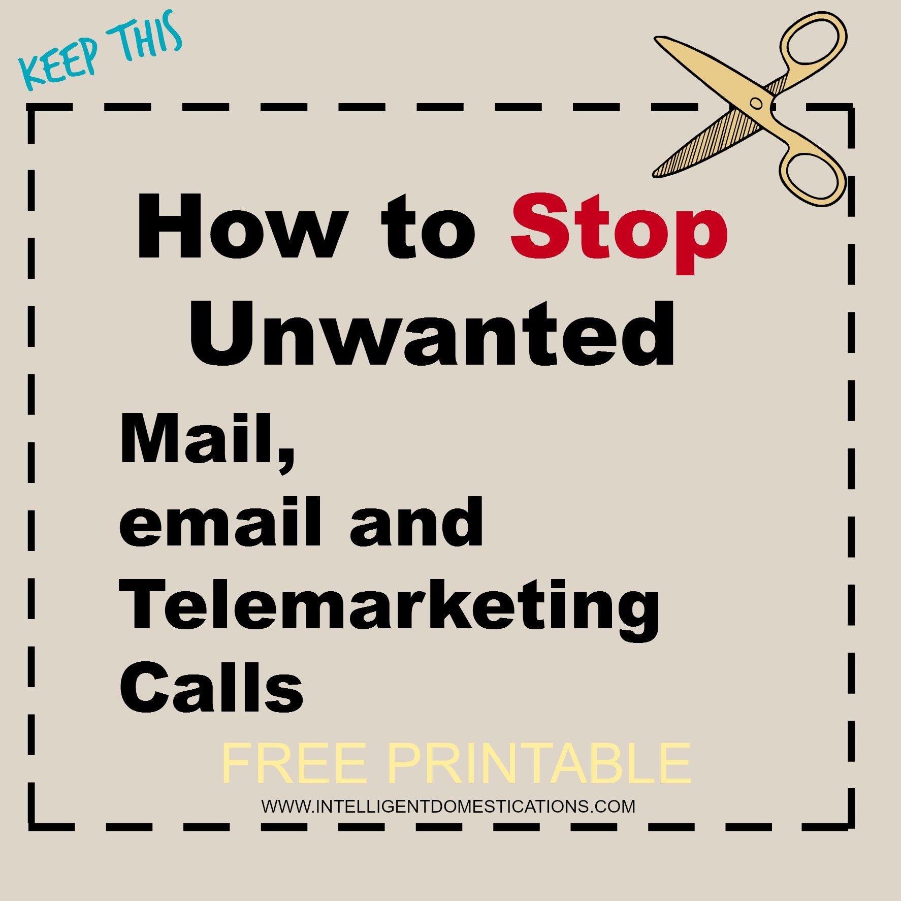 How To Stop Junk Mail And Unwanted Telemarketing Calls | Intelligent