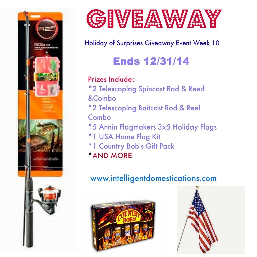 Giveaway Event Week 10 Ends 12.31.14. enter at www.intelligentdomestications.com