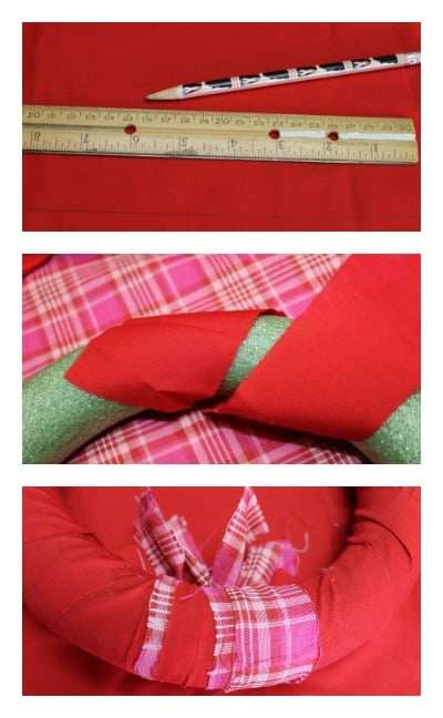 How To Make A Valentine Rag Wreath. DIY Fabric scrap wreath easy project. #diywreath #wreath #Valentines How To Make A Valentine Rag Wreath. DIY Fabric scrap wreath easy project. #diywreath #wreath #Valentines
