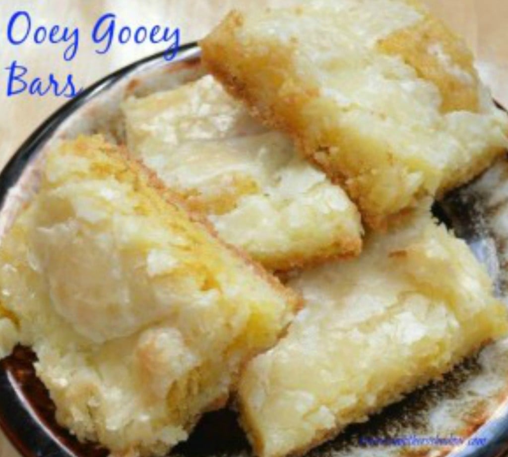Ooey Gooey Bars from A Mothers Shadow