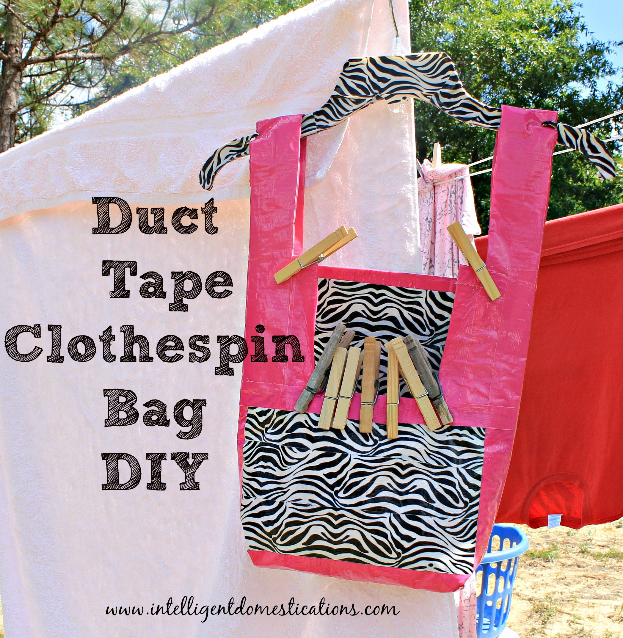 DIY Duck Tape Clothespin Bag DIY Duck Tape Clothespin Bag