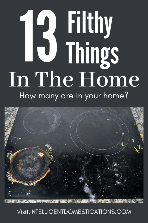 A dirty stove top