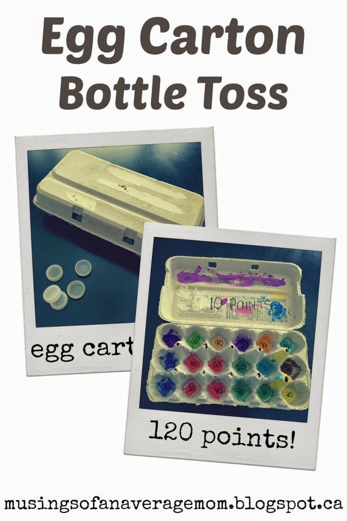 Egg Carton Bottle Toss