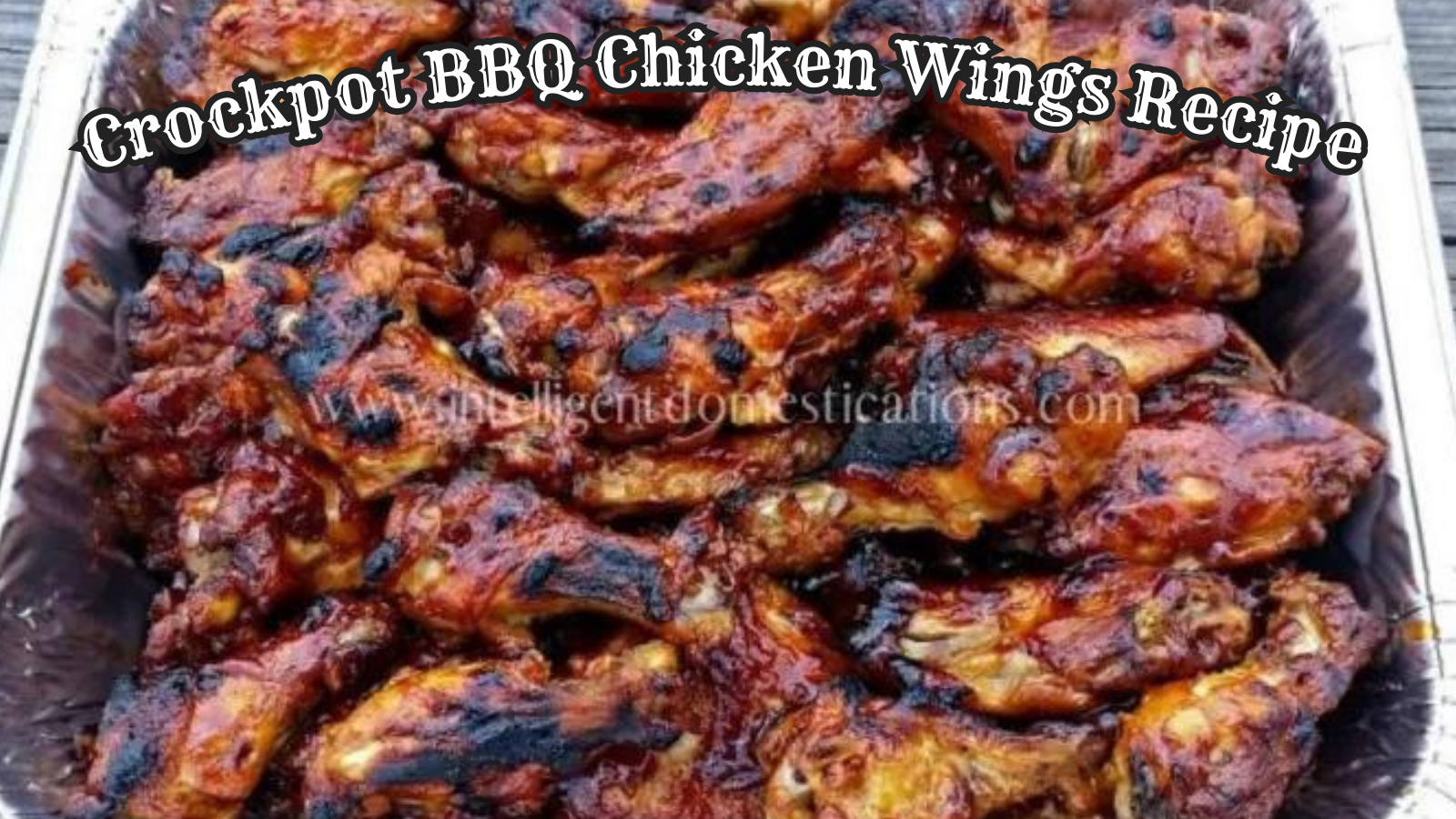 3 Ingredient Crockpot BBQ Chicken Wings Recipe