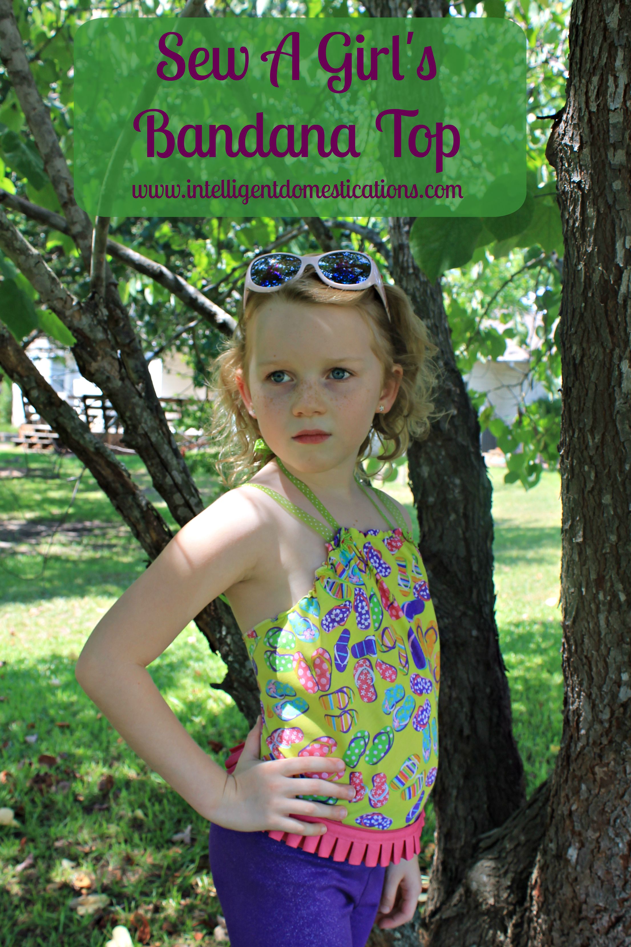 Sew A Girl’s Bandana Summer Top