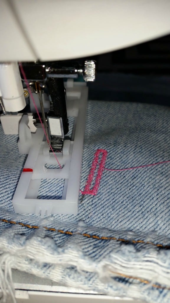 The Buttonhole foot was easy to use.www.intelligentdomestications.com