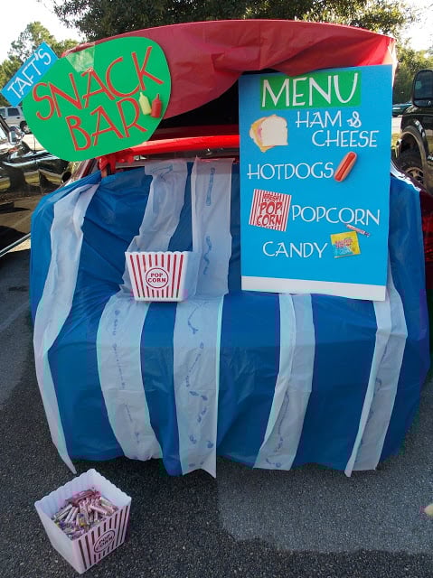 Snack Bar Trunk or Treat Idea. Trunk or Treat. 21 Clever Trunk or Treat Ideas