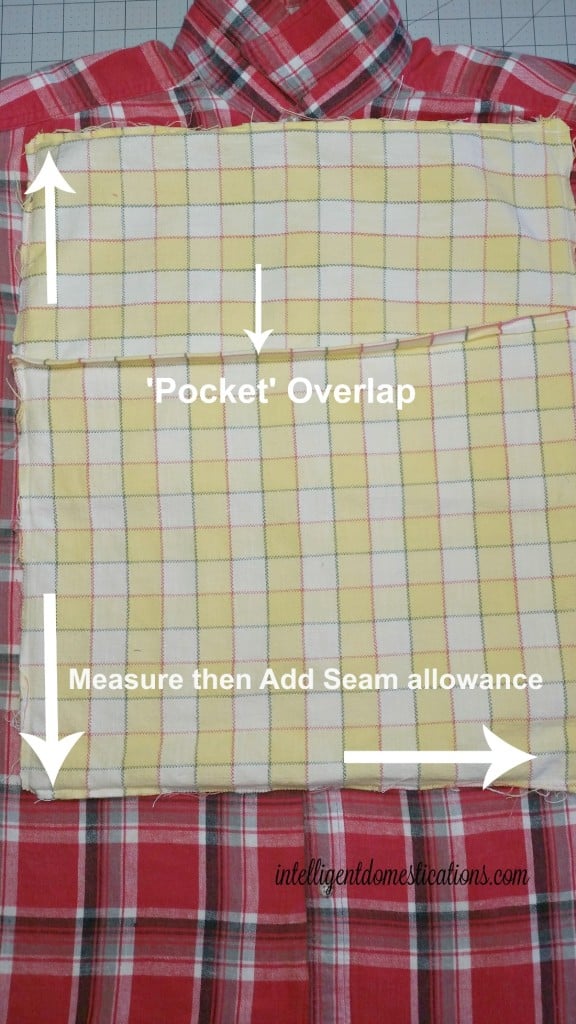 a demonstration of how to make an envelope pillow cover