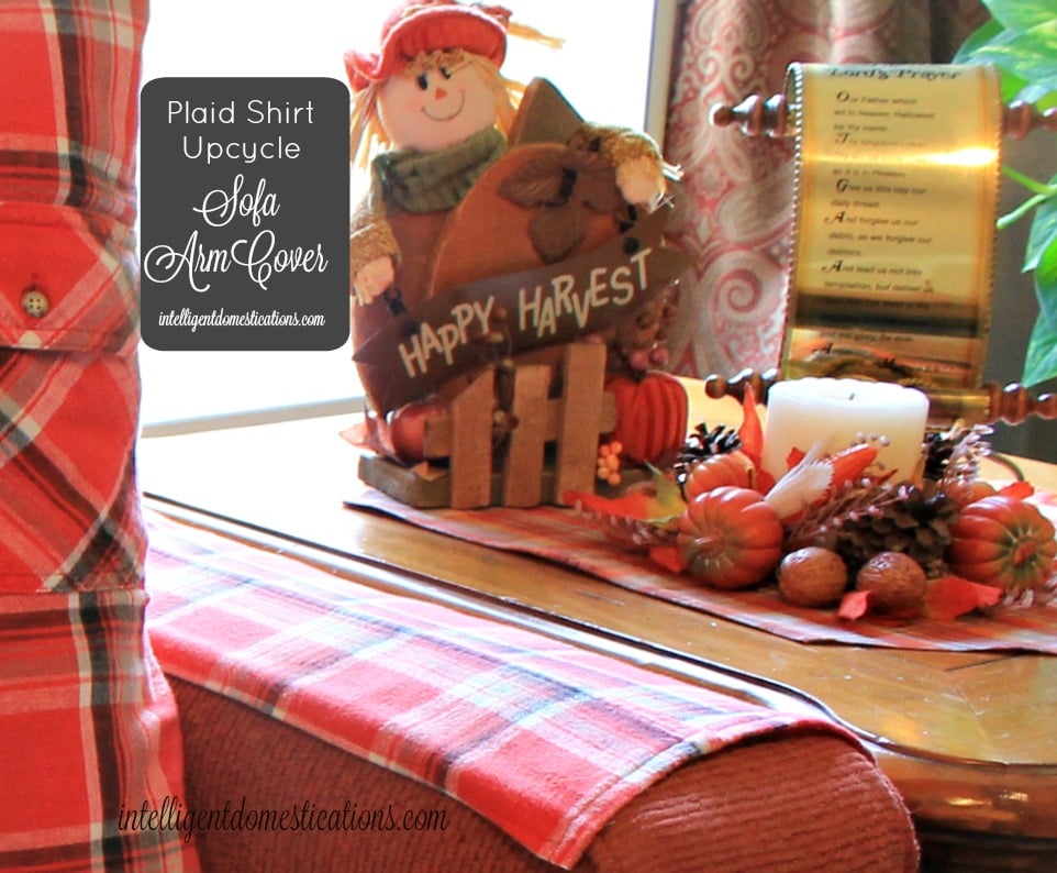 Fall decor on an end table
