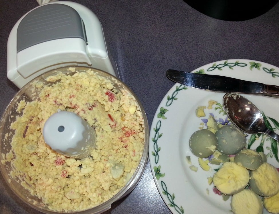 Use your small food chopper for making Deviled eggs