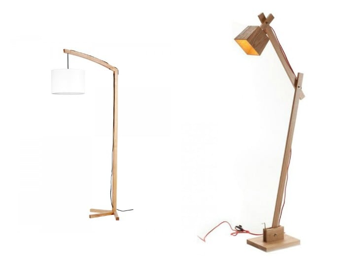 Wooden Floor lamps at Parrot Uncle