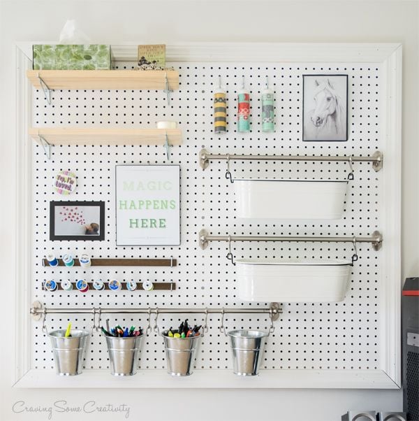 Pegboard Office Supply Organizer