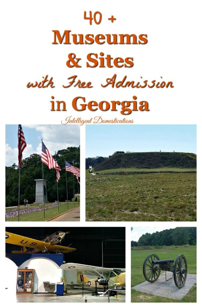 40 Plus Museums and Sites with Free Admission in Georgia. Place to visit for free in Georgia. Historical museums and sites with free admission in Georgia.
