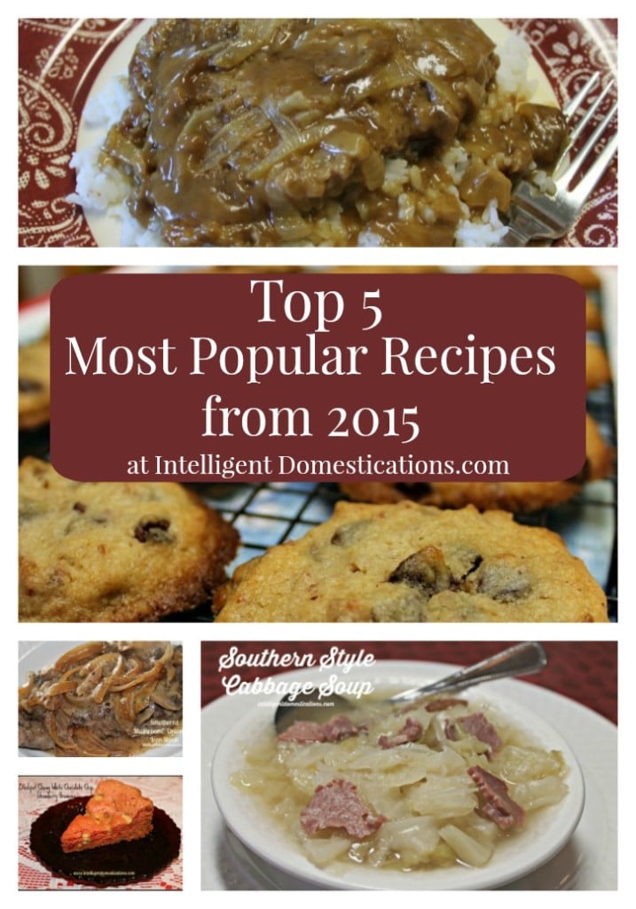 2015 Top 5 Most Popular Recipes at intelligentdomestications.com