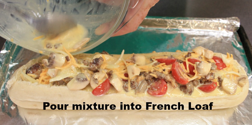 Sausage & Egg Bake French loaf 9.intelligentdomestications.com