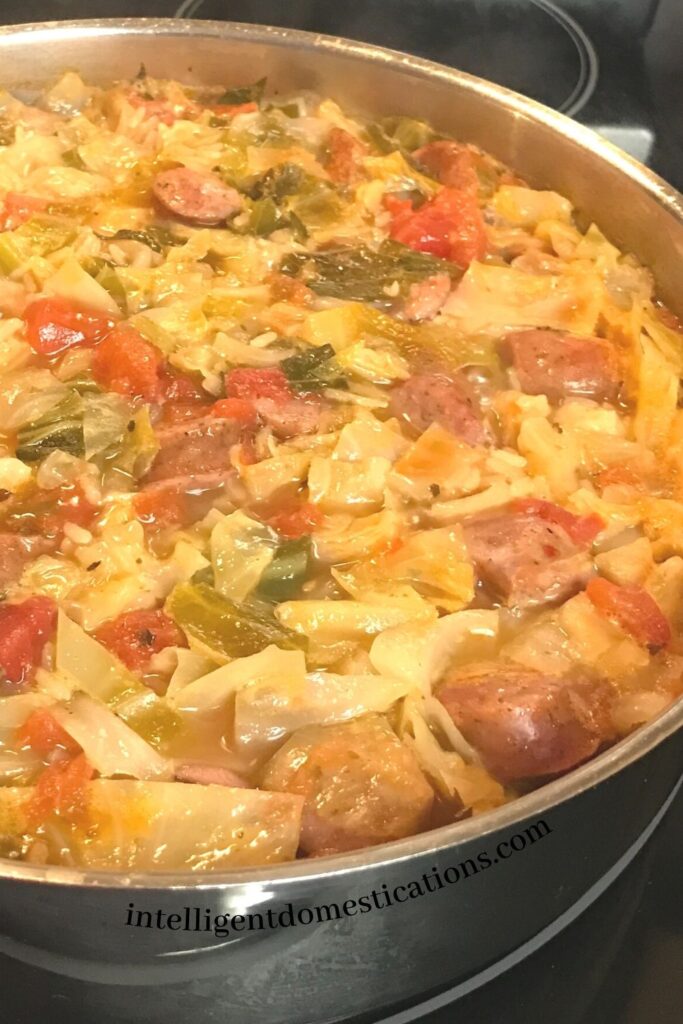 Cabbage and Sausage Skillet meal