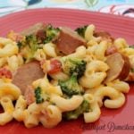 Crockpot Broccoli and Sausage Macaroni Casserole