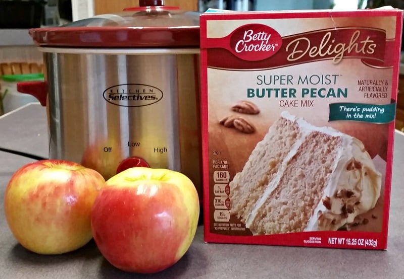 3 Ingredient Crockpot Apple Dumplings easy recipe 