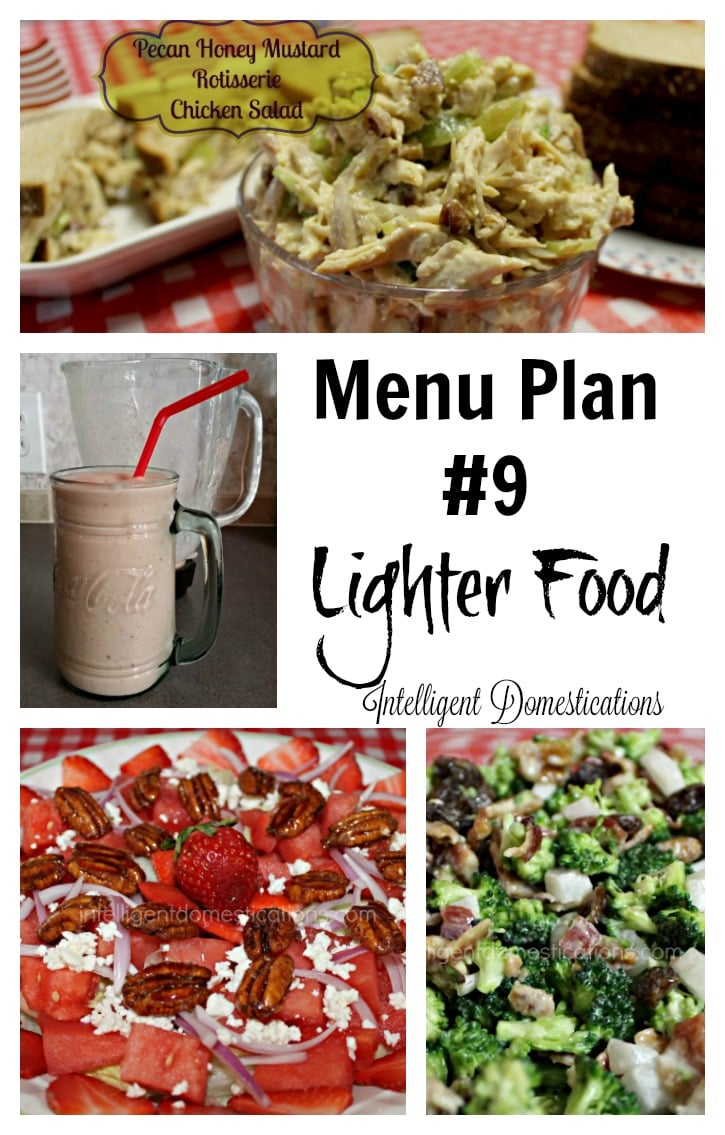 Lighter Food Menu Plan #9