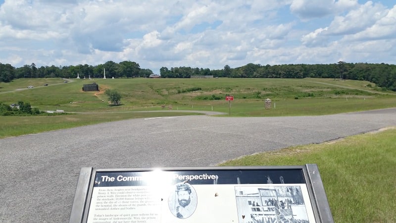 The Commander's Perspective of the prison site at Andersonville Civil War Prison in Georgia