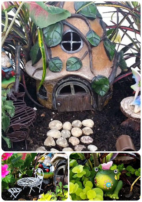 2016 Fairy Garden Tour. Fairy Garden Ideas. Flowers to use in a flower garden. #fairygarden #gnomes #fairygardenideas 