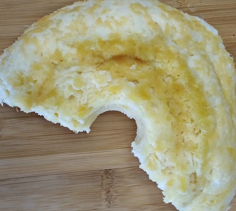 Enjoy a big slice of Pineapple Angel Food cake made with only two ingredients