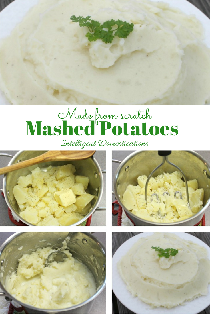 Made from scratch Mashed Potatoes are so easy you can teach the children to do it.