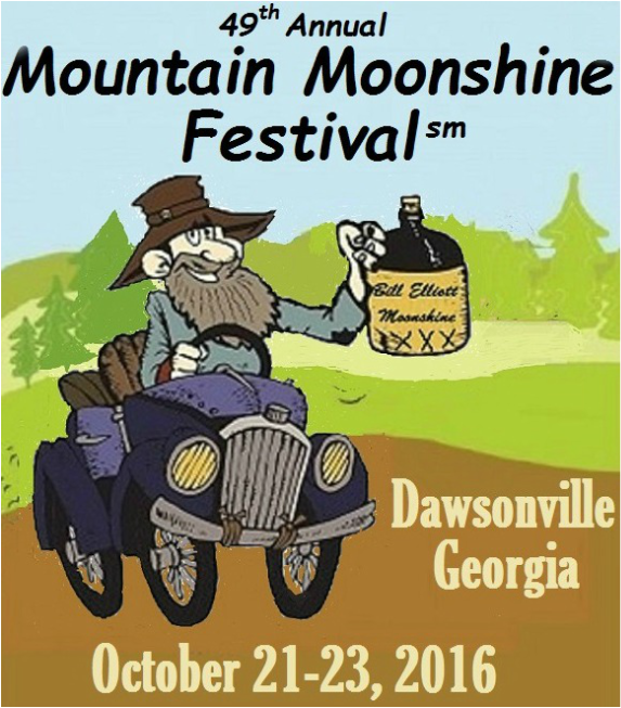 Mountain Moonshine Festival. Dawsonville,Ga. Oct. 21-23 2016