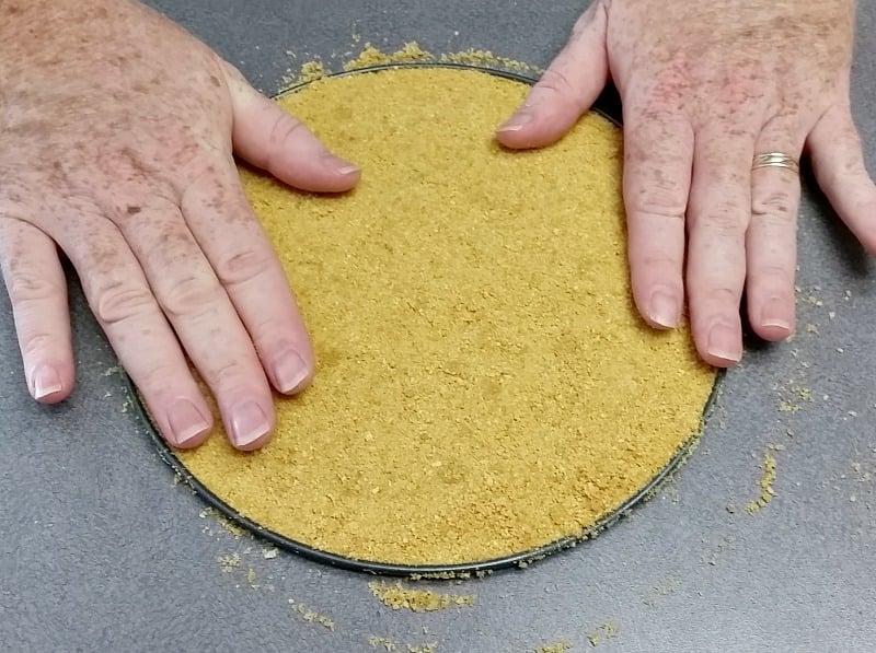 Make a delicious Homemade Lemon Cheesecake with only eight ingredients and that includes the crust! Easy recipe. #cheesecake #lemondessert