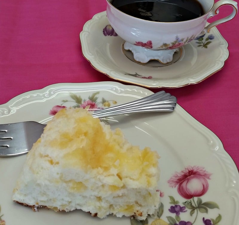 Two Ingredient Pineapple Angel Food Cake