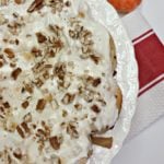 apple cinnamon roll coffee cake pecans in the icing