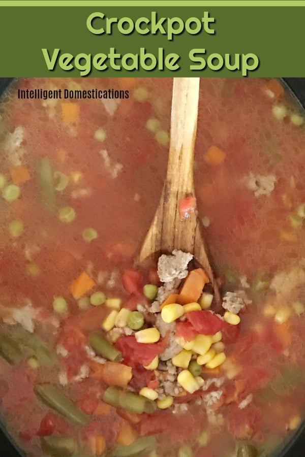 Crockpot Vegetable Soup made from scratch Crockpot Vegetable Soup made from scratch