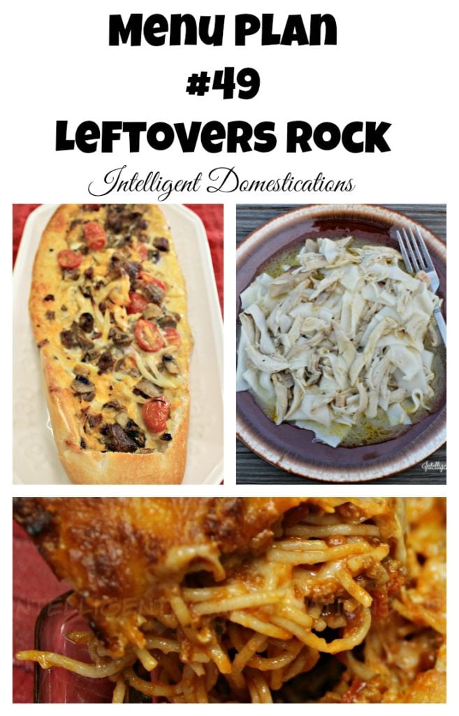 Menu Plan #49 at Intelligent Domestications. Leftovers rock during baseball season
