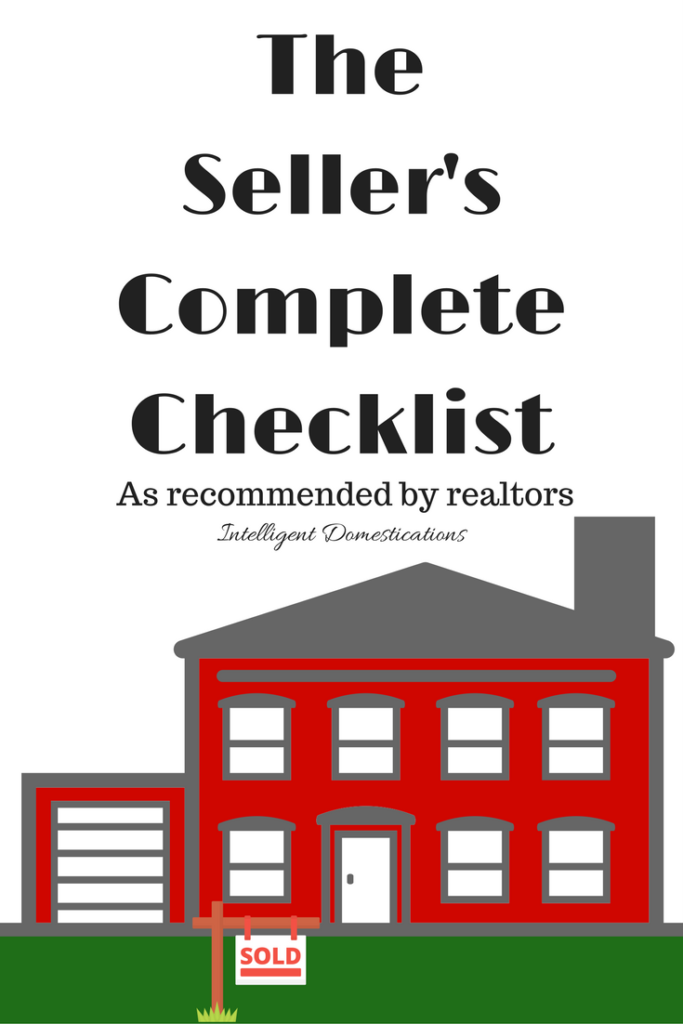 Seller's Complete Checklist of things to do when preparing your house for sale