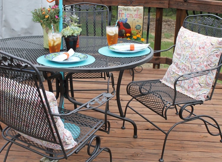 How we made over our deck with weekend projects for an updated gorgeous outdoor space.
