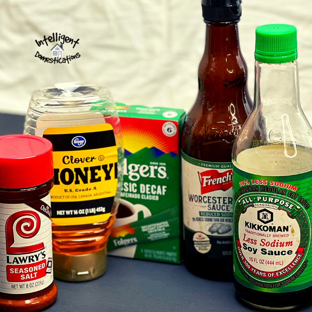 ingredients for making homemade steak marinade