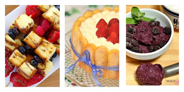 Fruity Dessert recipe ideas! Fruity dessert recipes Featured at Merry Monday Link Party