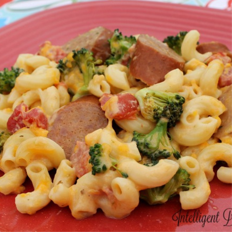 Broccoli and Sausage Macaroni Casserole
