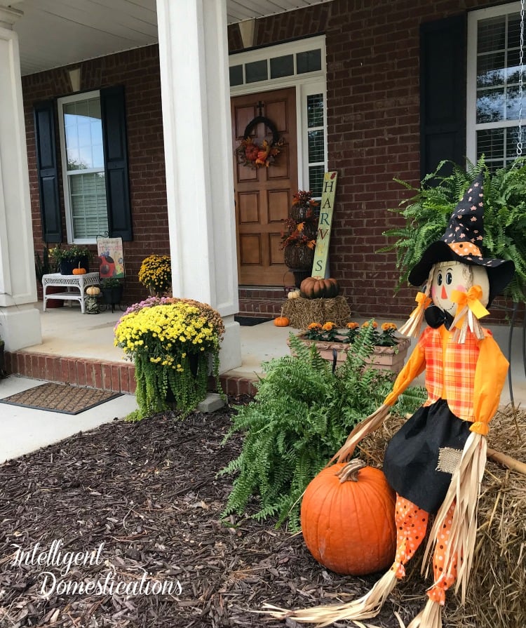 Fall Front Porch Tour. Fall front porch decor ideas. Fall porch decor.