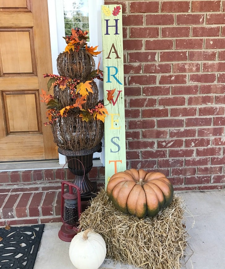 Fall Front Porch Tour. Fall front porch decor ideas. Fall porch decor.