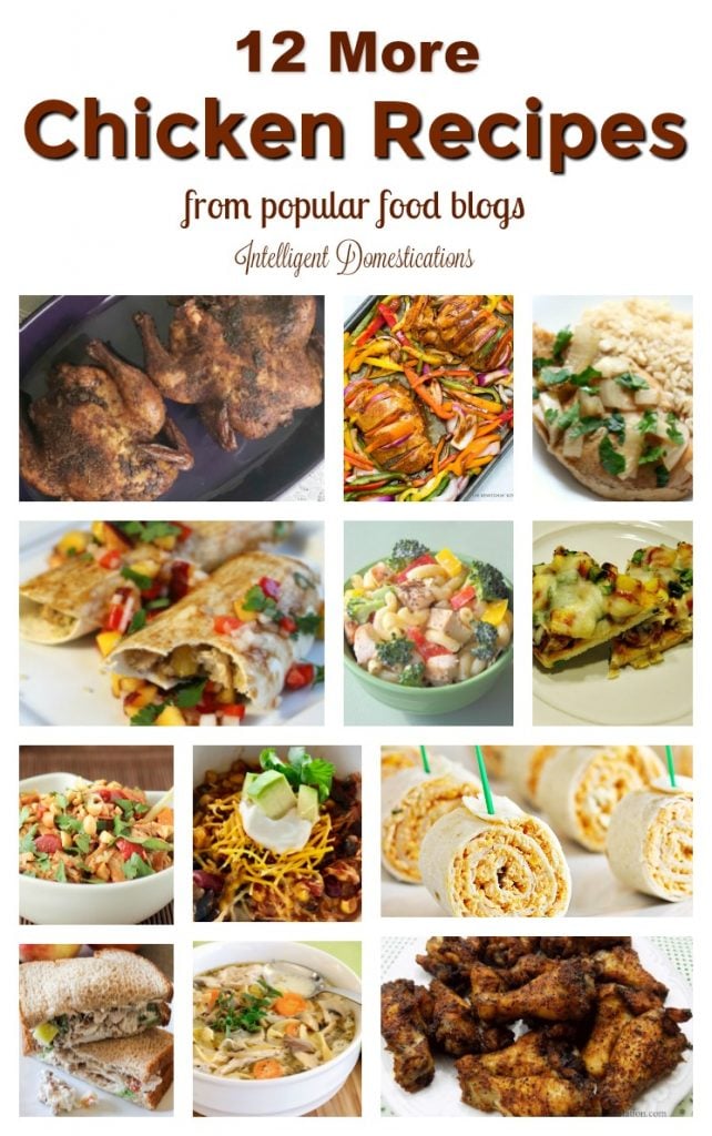 12 More Chicken Recipes from popular food blogs. Chicken recipes. Chicken for dinner ideas