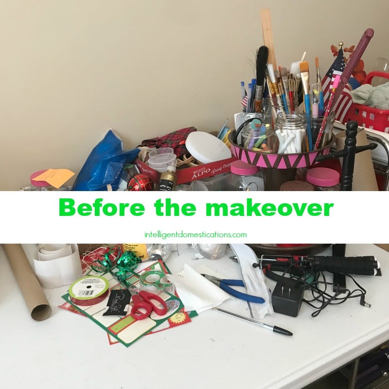 Craft Room Makeover. Ideas to make over your craft space. Craft space storage and organization ideas.